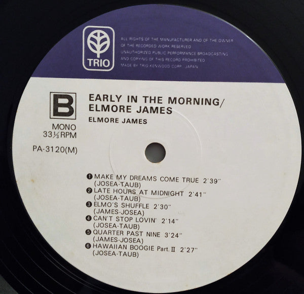 Elmore James : Early In The Morning (LP, Comp, Mono)