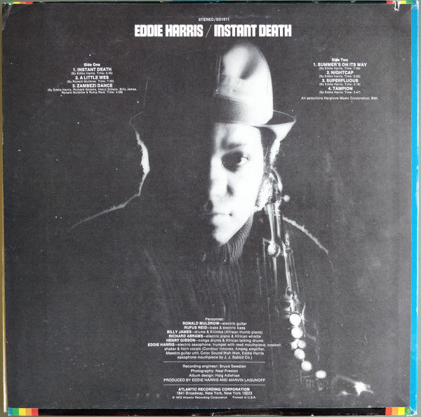Eddie Harris : Instant Death (LP, Album, RI )