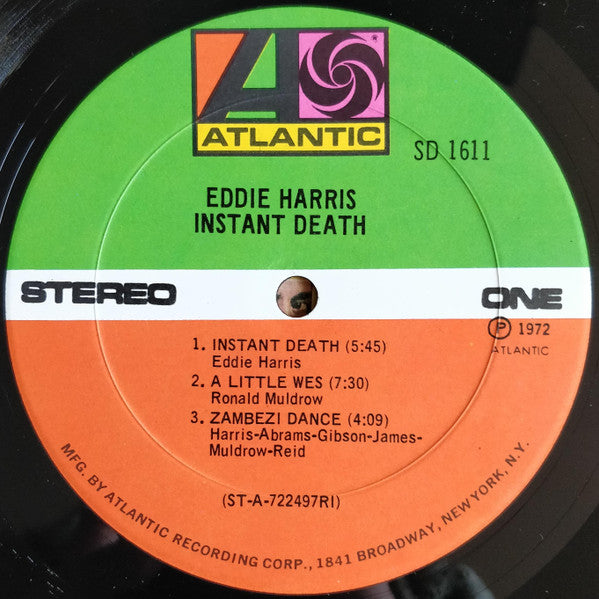 Eddie Harris : Instant Death (LP, Album, RI )