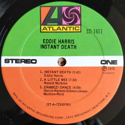 Eddie Harris : Instant Death (LP, Album, RI )