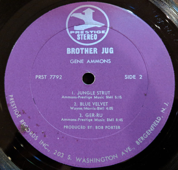 Gene Ammons : Brother Jug! (LP, Album, Pur)