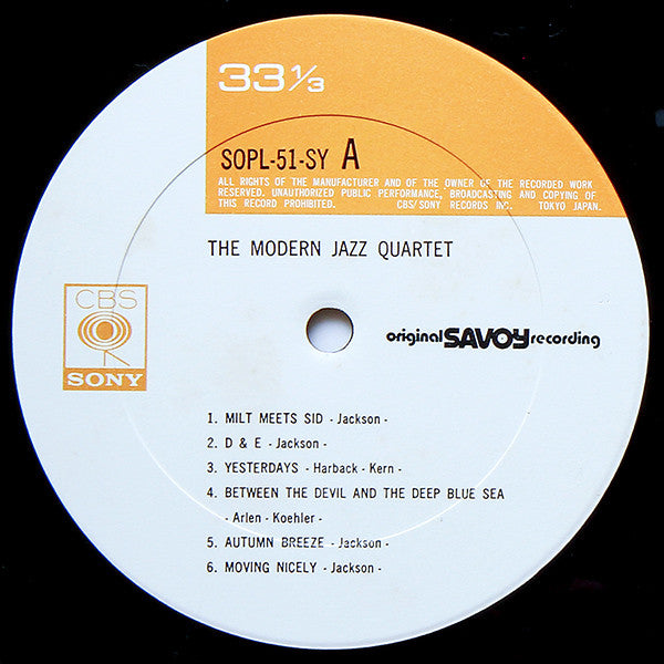 Modern Jazz Quartet* : Modern Jazz Quartet (LP, Album, Mono, RE)