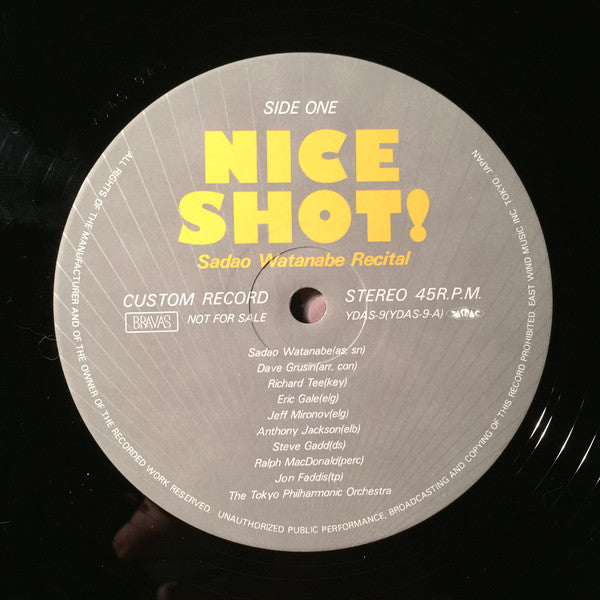 Sadao Watanabe : Nice Shot! / Recital  (12", Promo)