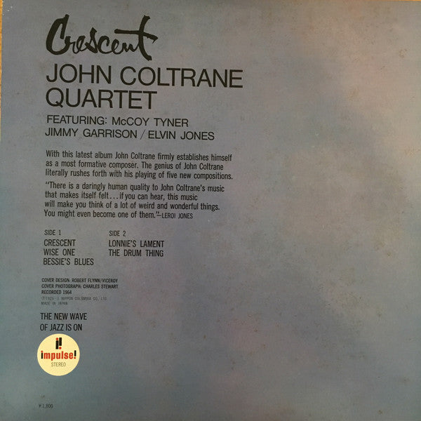 The John Coltrane Quartet : Crescent (LP, Album, Ltd, RE, Gat)