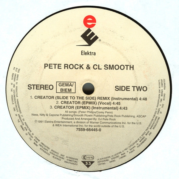 Pete Rock & C.L. Smooth : They Reminisce Over You (T.R.O.Y.) (12")