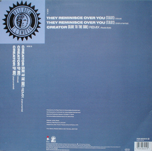 Pete Rock & C.L. Smooth : They Reminisce Over You (T.R.O.Y.) (12")