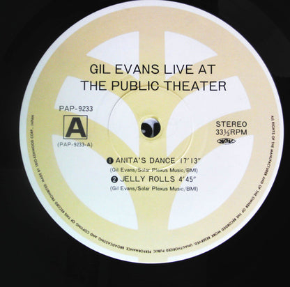 Gil Evans : Live At The Public Theater (New York 1980) (LP, Album)