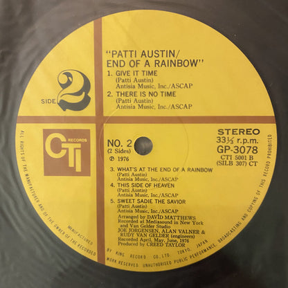 Patti Austin : End Of A Rainbow (LP, Album)