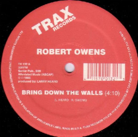 Robert Owens : Bring Down The Walls (12", RE)