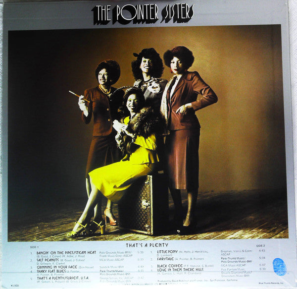 Pointer Sisters : That's A Plenty (LP, Ltd, RE)