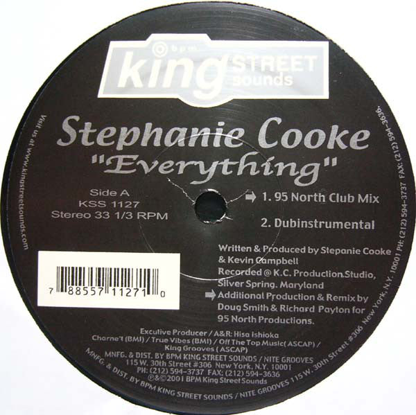 Stephanie Cooke : Everything (12")