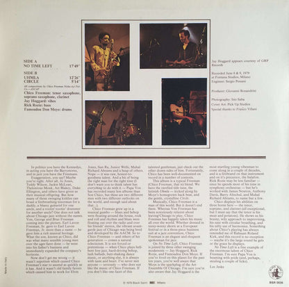 Chico Freeman Quartet : No Time Left (LP, Album)