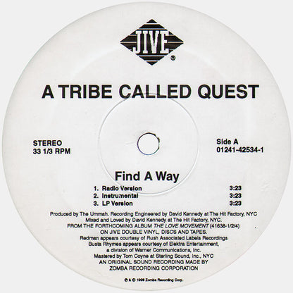 A Tribe Called Quest : Find A Way (12")