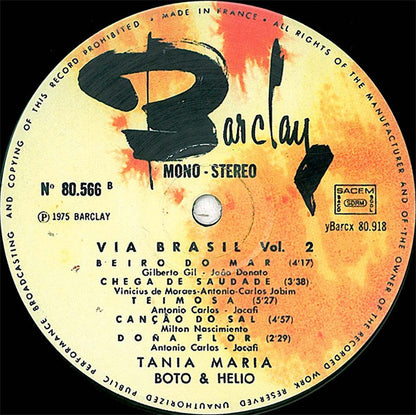 Tania Maria : Via Brasil Vol. 2 (LP, Album, RE)