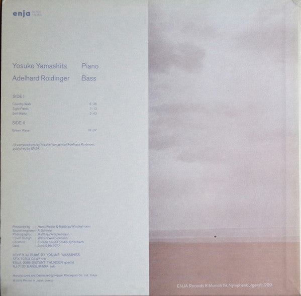 Yosuke Yamashita / Adelhard Roidinger : Inner Space (LP, Album, RE)