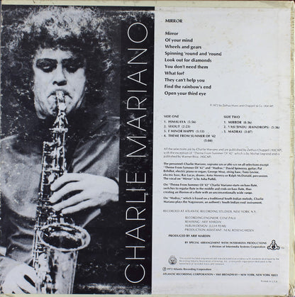 Charlie Mariano : Mirror (LP, Album, PR )