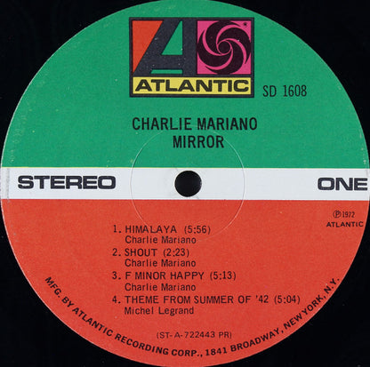 Charlie Mariano : Mirror (LP, Album, PR )
