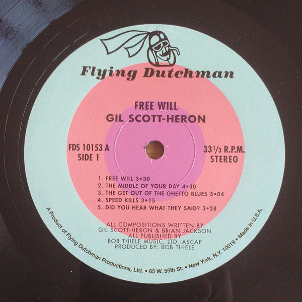 Gil Scott-Heron : Free Will (LP, Album, RE)