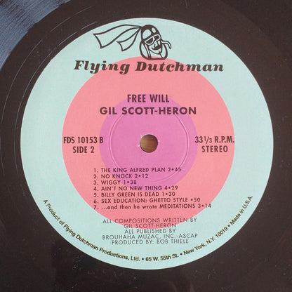 Gil Scott-Heron : Free Will (LP, Album, RE)