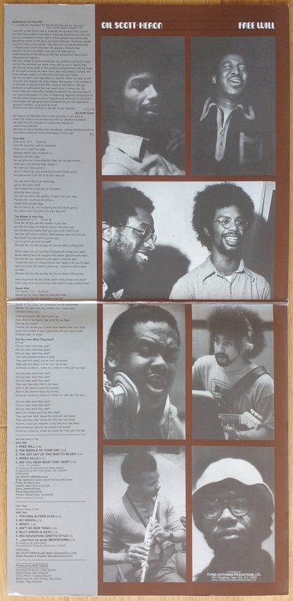 Gil Scott-Heron : Free Will (LP, Album, RE)