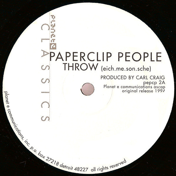 Paperclip People : Throw / Remake (Basic Reshape) (12", RE)