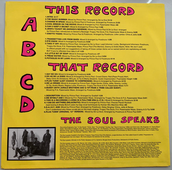 De La Soul : 3 Feet High And Rising (2xLP, Album, RE)