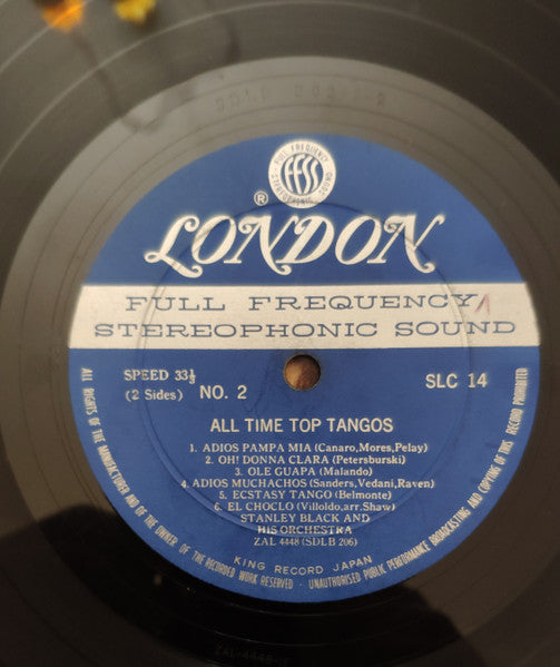 Stanley Black & His Orchestra : The All Time Top Tangos (LP, Album)