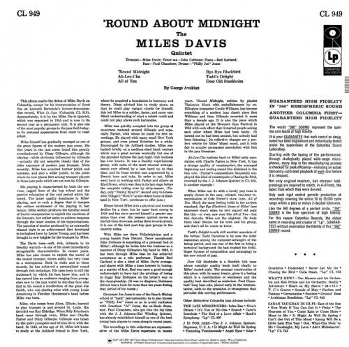 Miles Davis : 'Round About Midnight (LP, Album, Mono, Ltd, RE, 180)