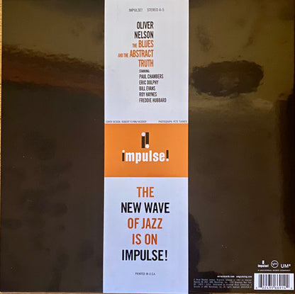 Oliver Nelson : The Blues And The Abstract Truth (LP, Album, RE, 180)