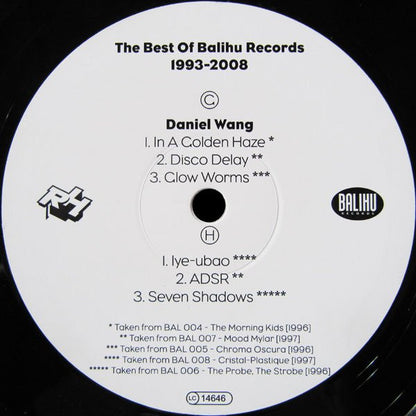 Daniel Wang : Best Of Balihu 1993 - 2008 Pt. 2 (2xLP, Comp, Ltd, RM)