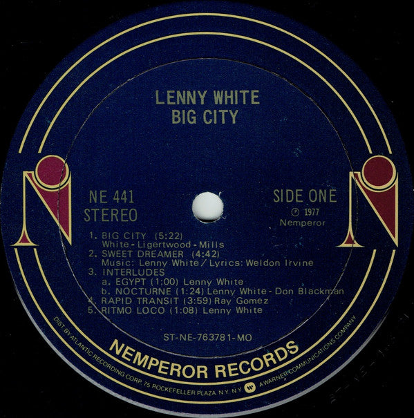 Lenny White : Big City (LP, Album, MO )