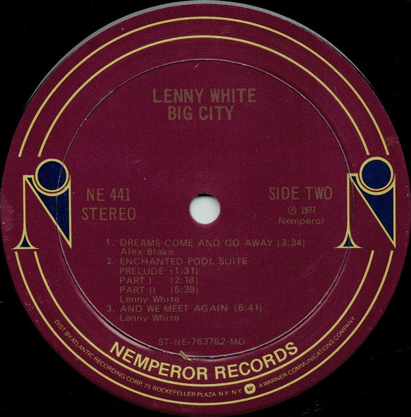 Lenny White : Big City (LP, Album, MO )