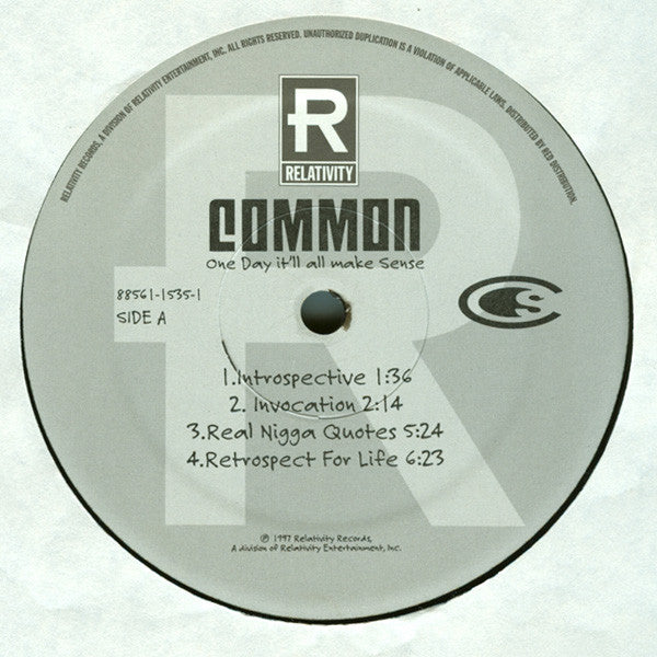 Common : One Day It'll All Make Sense (2xLP, Album)
