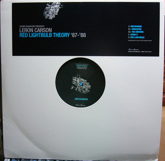 Leron Carson : Red Lightbulb Theory '87-'88 (2x12")