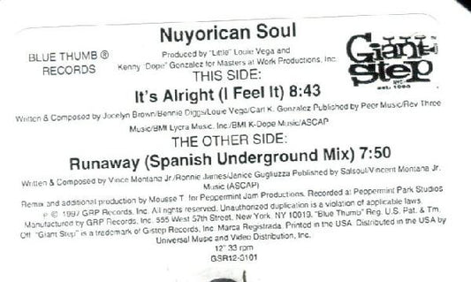 Nuyorican Soul : It's Alright (I Feel It) / Runaway (12", W/Lbl, Sta)