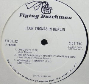 Leon Thomas With Oliver Nelson : In Berlin (LP, Album, Promo, PR )