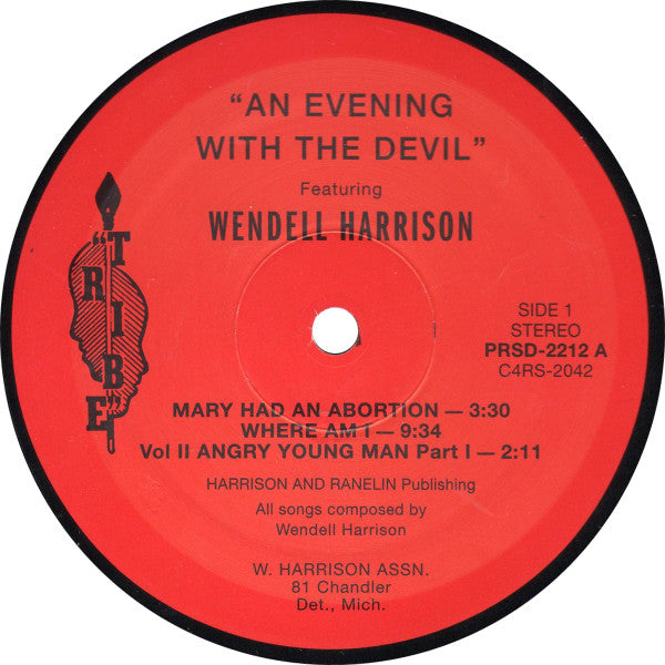 Wendell Harrison : An Evening With The Devil (LP, Album, RE)