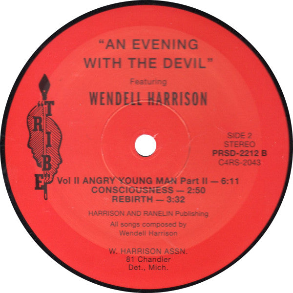 Wendell Harrison : An Evening With The Devil (LP, Album, RE)