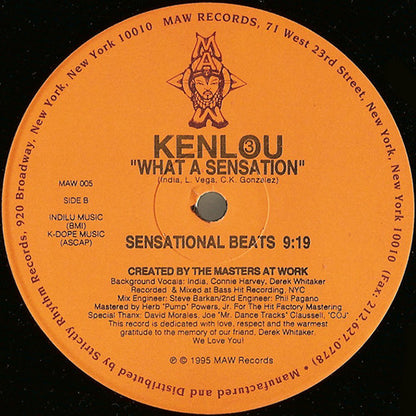 Kenlou : What A Sensation (12")