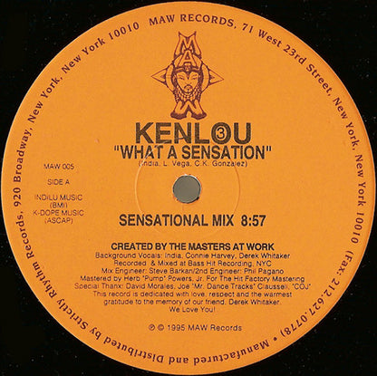Kenlou : What A Sensation (12")