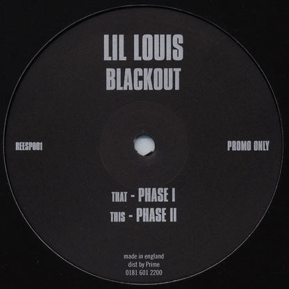 Lil' Louis : Blackout (12", Promo)