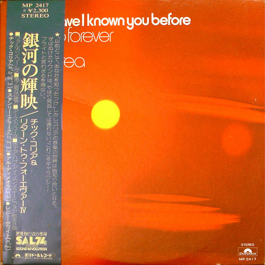 Return To Forever Featuring Chick Corea : Where Have I Known You Before (LP, Album)