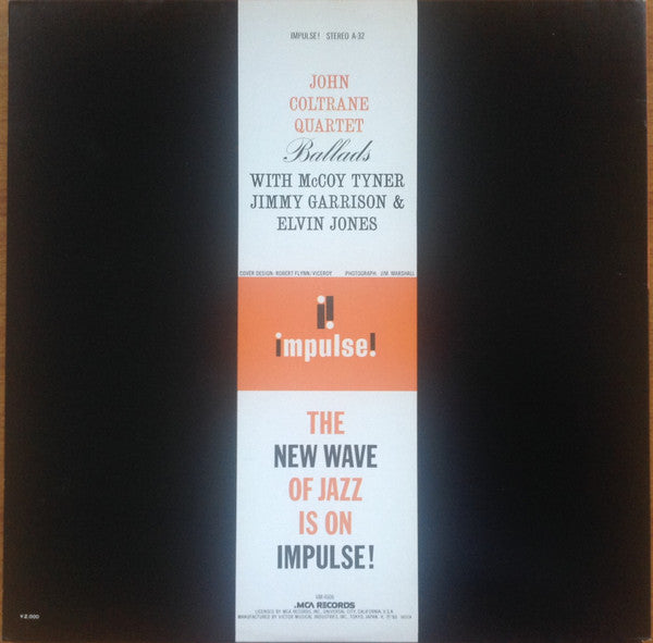 The John Coltrane Quartet : Ballads (LP, Album, RE, Gat)