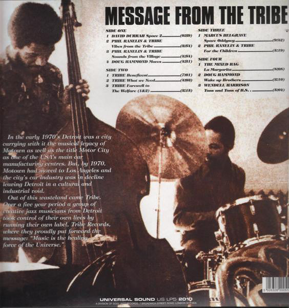 Various : Message From The Tribe (An Anthology Of Tribe Records: 1972-1976) (2xLP, Comp, Ltd, RE)