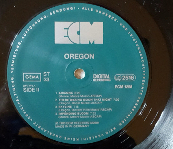 Oregon : Oregon (LP, Album)