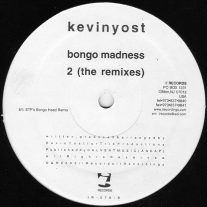 Kevin Yost : Bongo Madness 2 (The Remixes) (12")