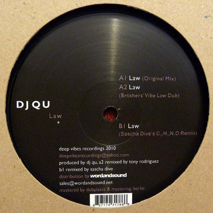 DJ Qu : Law (12")