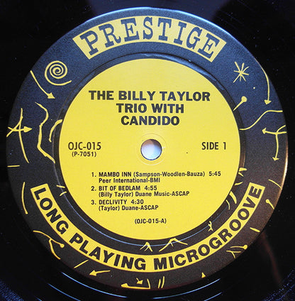 Billy Taylor Trio With Candido : The Billy Taylor Trio With Candido (LP, Album, RE)