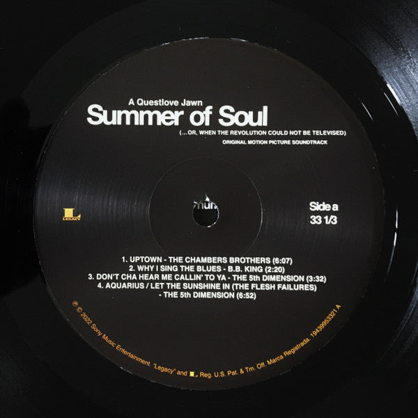 Various : Summer Of Soul (... Or When The Revolution Could Not Be Televised) (Original Motion Picture Soundtrack) (2xLP, Album)