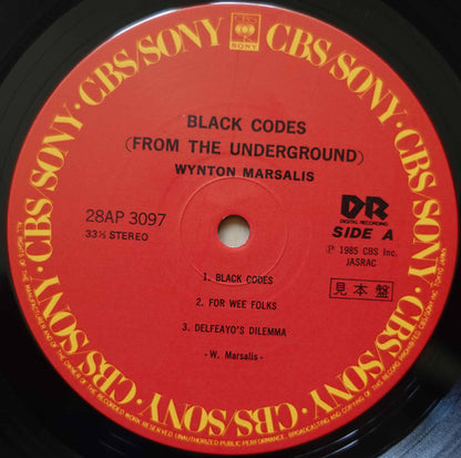Wynton Marsalis : Black Codes (From The Underground) (LP, Album, Promo)